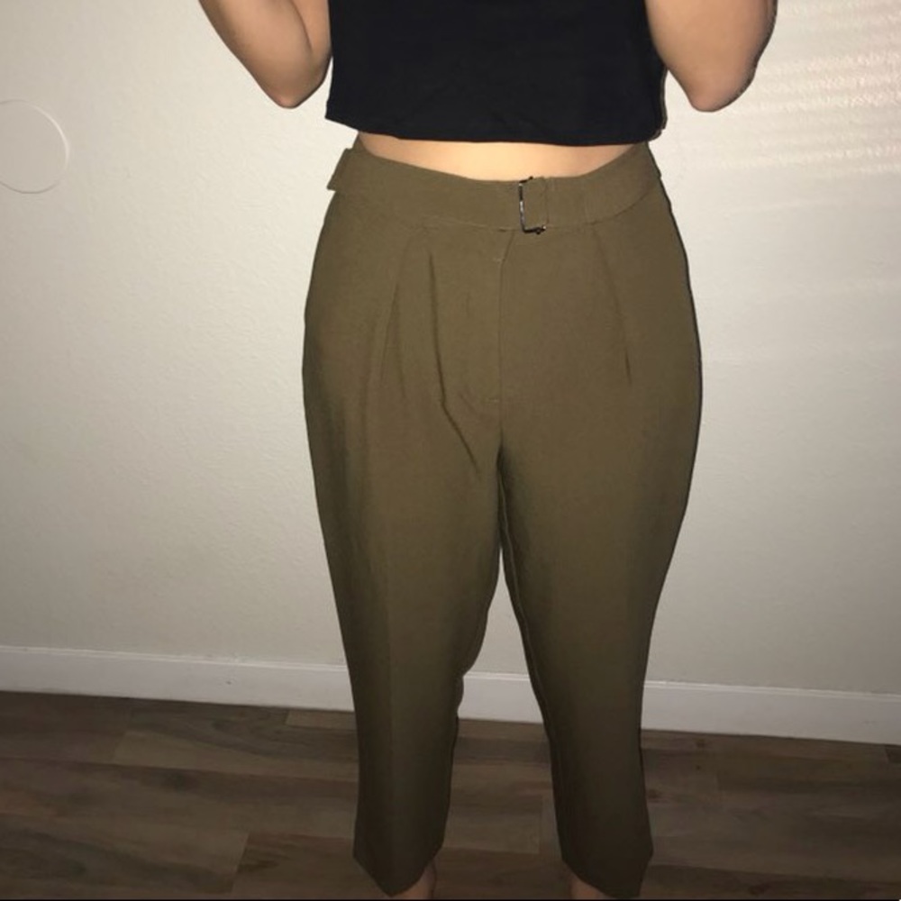Topshop Green Pants NWT